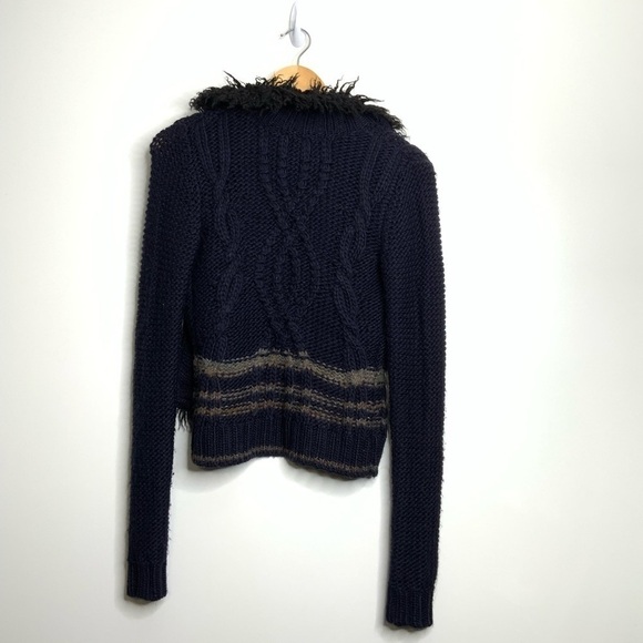 FREE People North Star Fur Trimmed Cardigan. XS. - Picture 2 of 5
